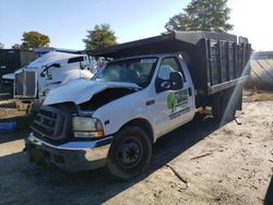Salvage cars for sale from Copart Seaford, DE: 2002 Ford F350 Super Duty