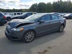 Salvage cars for sale from Copart Glassboro, NJ: 2017 Ford Fusion SE