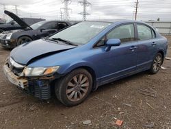 Salvage cars for sale from Copart Elgin, IL: 2009 Honda Civic EX