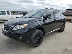 Salvage cars for sale at Grand Prairie, TX auction: 2010 Lexus RX 350