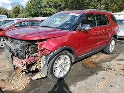 Salvage cars for sale at Eight Mile, AL auction: 2017 Ford Explorer XLT