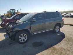 Salvage cars for sale from Copart Tucson, AZ: 2012 Toyota Highlander Base