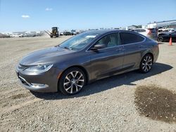 Salvage cars for sale from Copart San Diego, CA: 2015 Chrysler 200 C