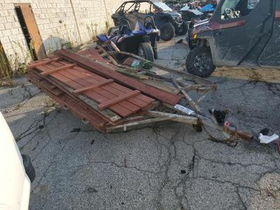 Salvage cars for sale from Copart Woodhaven, MI: 2000 Homemade Utility Trailer