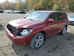 Salvage cars for sale at Marlboro, NY auction: 2008 Toyota Highlander Sport