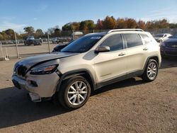 Salvage cars for sale at Pennsburg, PA auction: 2015 Jeep Cherokee Limited
