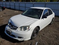 Vehiculos salvage en venta de Copart New Britain, CT: 2004 Honda Civic LX