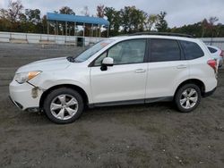 Salvage cars for sale at Spartanburg, SC auction: 2015 Subaru Forester 2.5I Premium