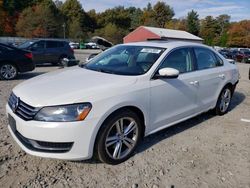 Salvage cars for sale at Mendon, MA auction: 2014 Volkswagen Passat SE