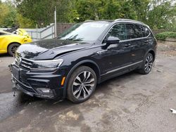 Salvage cars for sale from Copart Portland, OR: 2018 Volkswagen Tiguan SEL Premium