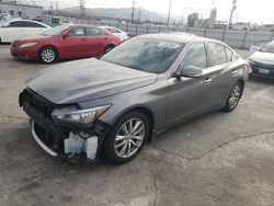 Salvage cars for sale at Mentone, CA auction: 2015 Infiniti Q50 Base