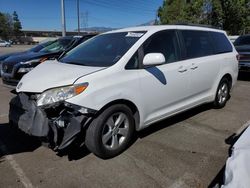 Vehiculos salvage en venta de Copart Rancho Cucamonga, CA: 2015 Toyota Sienna LE