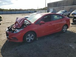 Chevrolet Cruze LS salvage cars for sale: 2018 Chevrolet Cruze LS