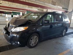 Salvage cars for sale at Dyer, IN auction: 2016 Toyota Sienna XLE