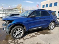 Salvage cars for sale at Littleton, CO auction: 2022 Ford Explorer XLT