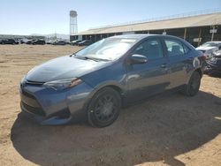 Salvage cars for sale at Phoenix, AZ auction: 2017 Toyota Corolla L