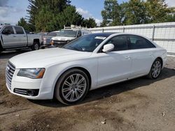 Salvage cars for sale from Copart Finksburg, MD: 2012 Audi A8 L Quattro