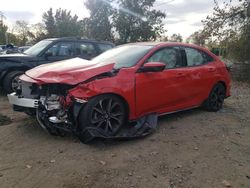 Vehiculos salvage en venta de Copart Baltimore, MD: 2018 Honda Civic Sport