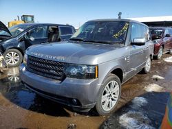 Land Rover Range Rover salvage cars for sale: 2012 Land Rover Range Rover HSE Luxury