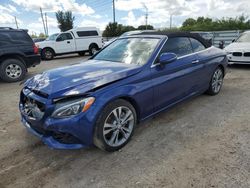 Vehiculos salvage en venta de Copart Miami, FL: 2017 Mercedes-Benz C300