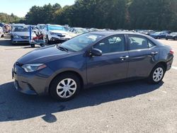 Salvage cars for sale from Copart Exeter, RI: 2015 Toyota Corolla ECO