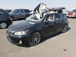 Salvage cars for sale at Sacramento, CA auction: 2012 Lexus CT 200