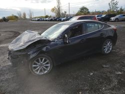 Salvage cars for sale at Montreal Est, QC auction: 2017 Mazda 3 Grand Touring