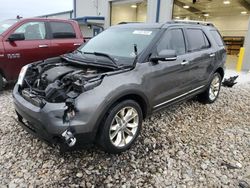 Salvage cars for sale at Wayland, MI auction: 2015 Ford Explorer Limited