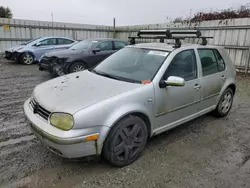 Salvage cars for sale at Arlington, WA auction: 2001 Volkswagen Golf