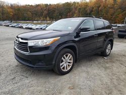 Salvage cars for sale from Copart Finksburg, MD: 2016 Toyota Highlander LE