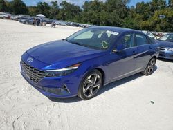 Salvage cars for sale at Ocala, FL auction: 2021 Hyundai Elantra Limited