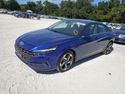 Hyundai Elantra Limited salvage cars for sale: 2021 Hyundai Elantra Limited