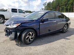 Salvage cars for sale at Dunn, NC auction: 2017 Honda Accord LX