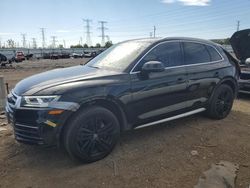 Salvage cars for sale at Dyer, IN auction: 2018 Audi Q5 Premium Plus