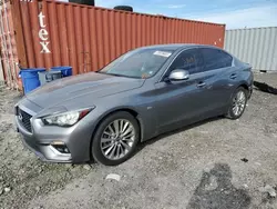 Salvage cars for sale at auction: 2020 Infiniti Q50 Pure