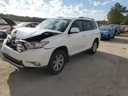 Salvage cars for sale from Copart Harleyville, SC: 2013 Toyota Highlander Base