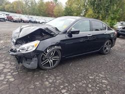 Salvage cars for sale at Portland, OR auction: 2017 Honda Accord Sport