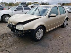 Volkswagen Golf GL salvage cars for sale: 2005 Volkswagen Golf GL