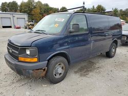 Salvage cars for sale at Mendon, MA auction: 2009 Chevrolet Express G2500