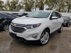 Salvage cars for sale at Bridgeton, MO auction: 2019 Chevrolet Equinox Premier