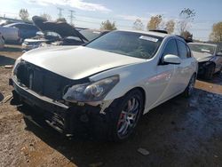 Salvage cars for sale from Copart Elgin, IL: 2007 Infiniti G35