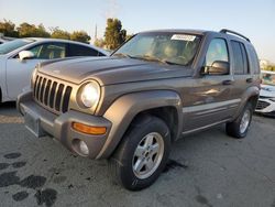 Salvage cars for sale from Copart Martinez, CA: 2002 Jeep Liberty Limited