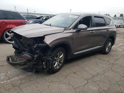 Salvage cars for sale at Dyer, IN auction: 2019 Hyundai Santa FE SE
