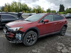 Subaru salvage cars for sale: 2018 Subaru Crosstrek Premium