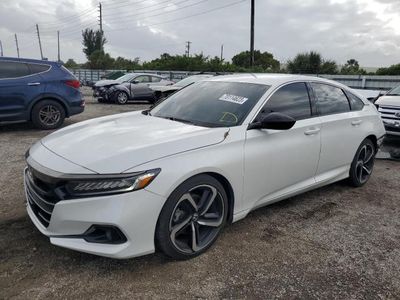 Vehiculos salvage en venta de Copart Miami, FL: 2021 Honda Accord Sport