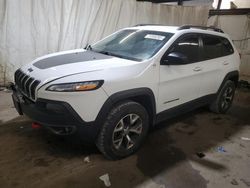 Salvage cars for sale at Ebensburg, PA auction: 2016 Jeep Cherokee Trailhawk