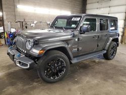 Salvage cars for sale from Copart Angola, NY: 2023 Jeep Wrangler Sahara 4XE