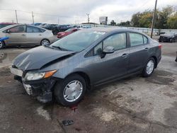 Salvage cars for sale from Copart Oklahoma City, OK: 2012 Honda Civic HF