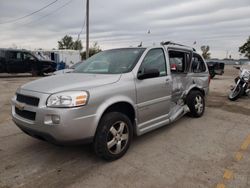 Chevrolet Uplander Incomplete salvage cars for sale: 2008 Chevrolet Uplander Incomplete