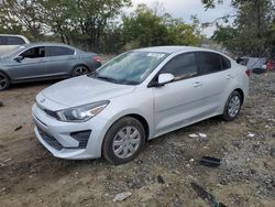 Salvage cars for sale at Baltimore, MD auction: 2021 KIA Rio LX